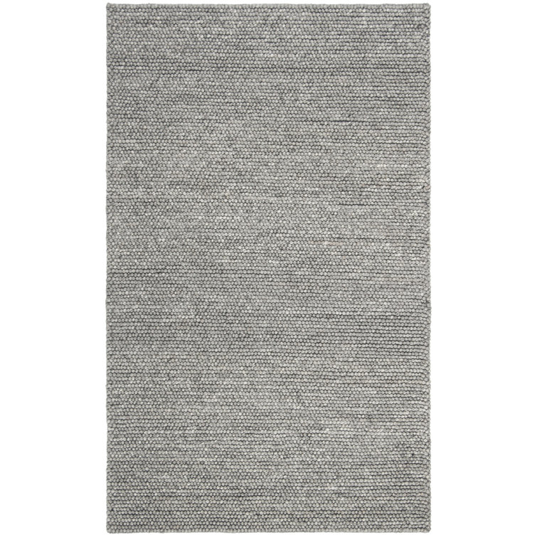 Carisbrooke Hand-Knotted Dark Gray Wool-Blend 5' x 8' Area Rug