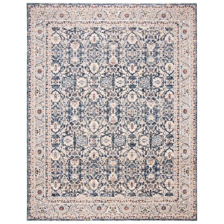 Hand-knotted Navy Synthetic 7'9" x 10' Area Rug