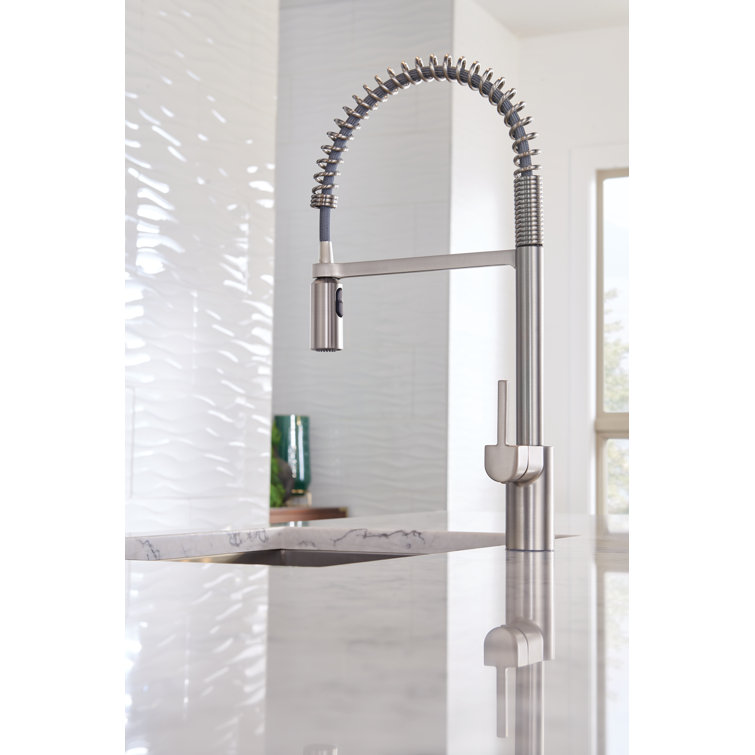 Stainless Steel Touchless Pull-Down Kitchen Faucet with Spray