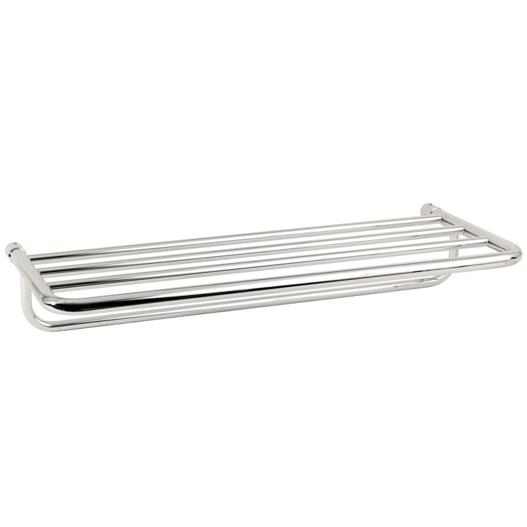 Polished Nickel 20'' Wall Mounted Shelf with Towel Bar