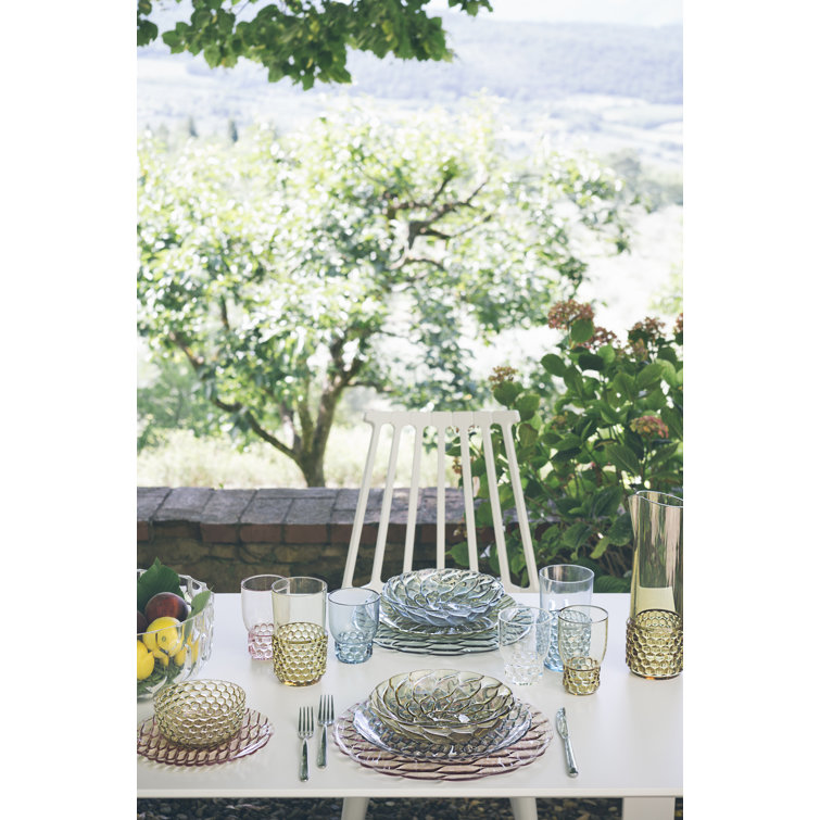 Crystal Textured Decorative Outdoor Dining Plate