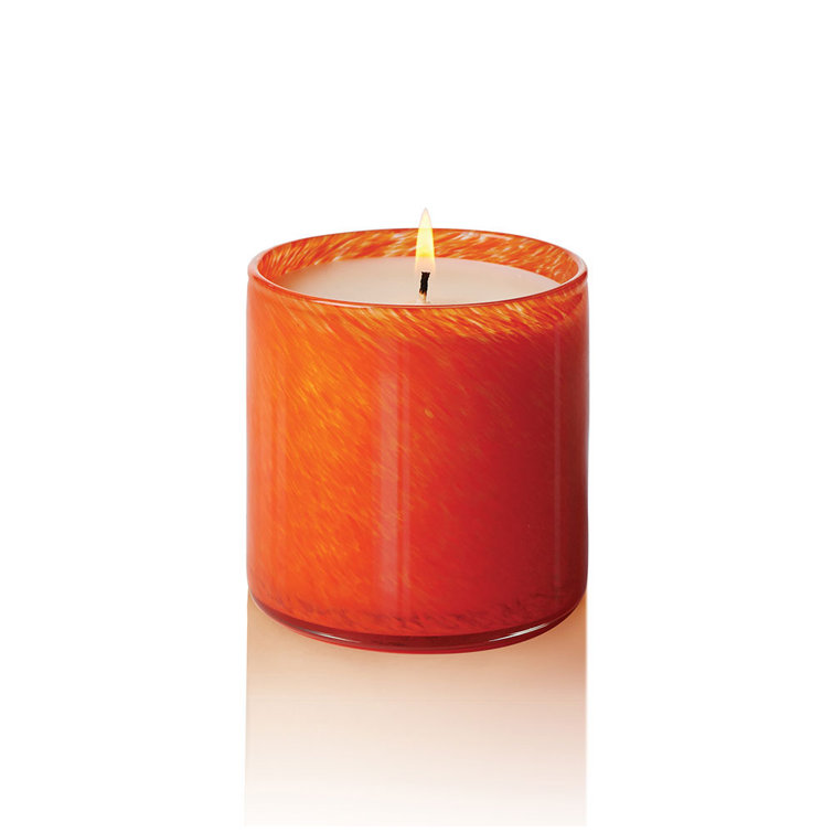 Green Lavender Soy Scented Glass Container Candle