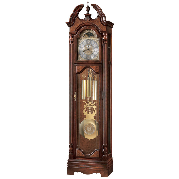 Langston 85.5'' Brown Wood Traditional Grandfather Clock
