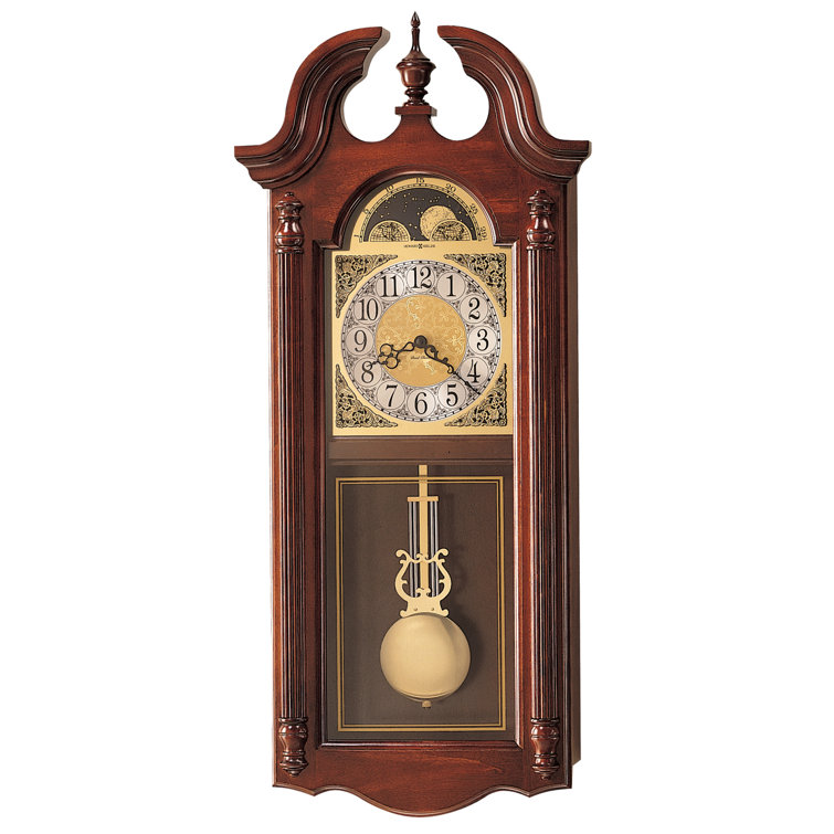 Windsor Cherry Traditional Wood Pendulum Wall Clock
