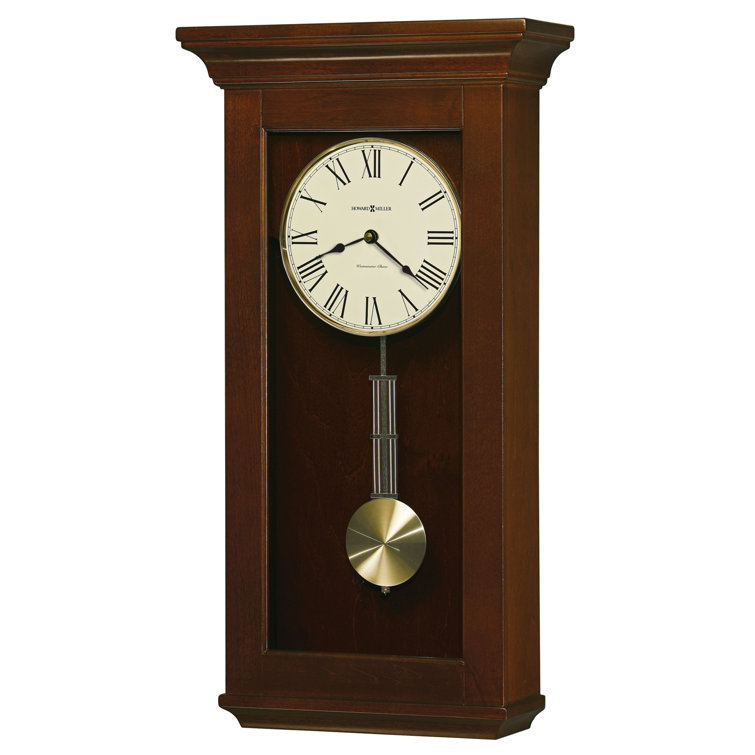Cherry Bordeaux Traditional Wood Pendulum Wall Clock