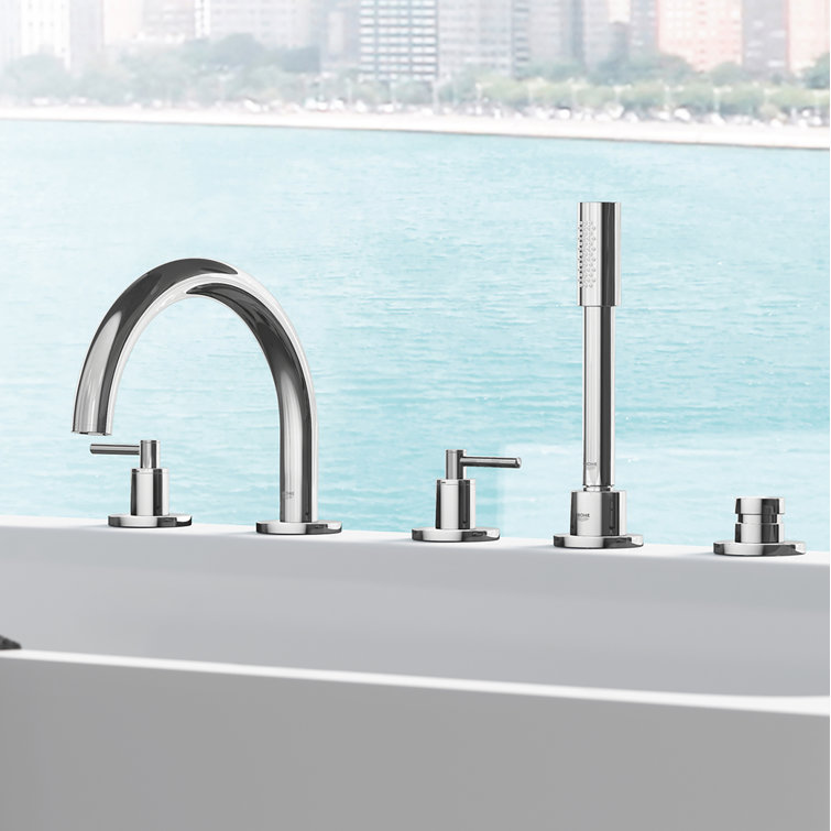Elegant Brushed Nickel Widespread Bathroom Faucet with Chrome Finish