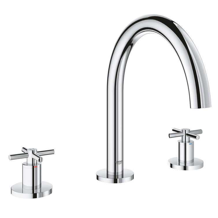 Atrio Brushed Nickel Modern Wall-Mounted Cross Handle