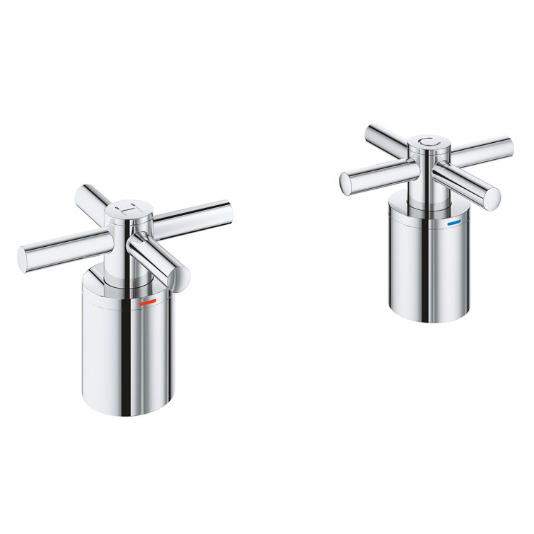 Atrio Brushed Nickel Modern Wall-Mounted Cross Handle