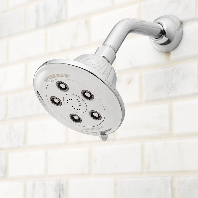 Polished Chrome Adjustable Multi-Function Shower Head