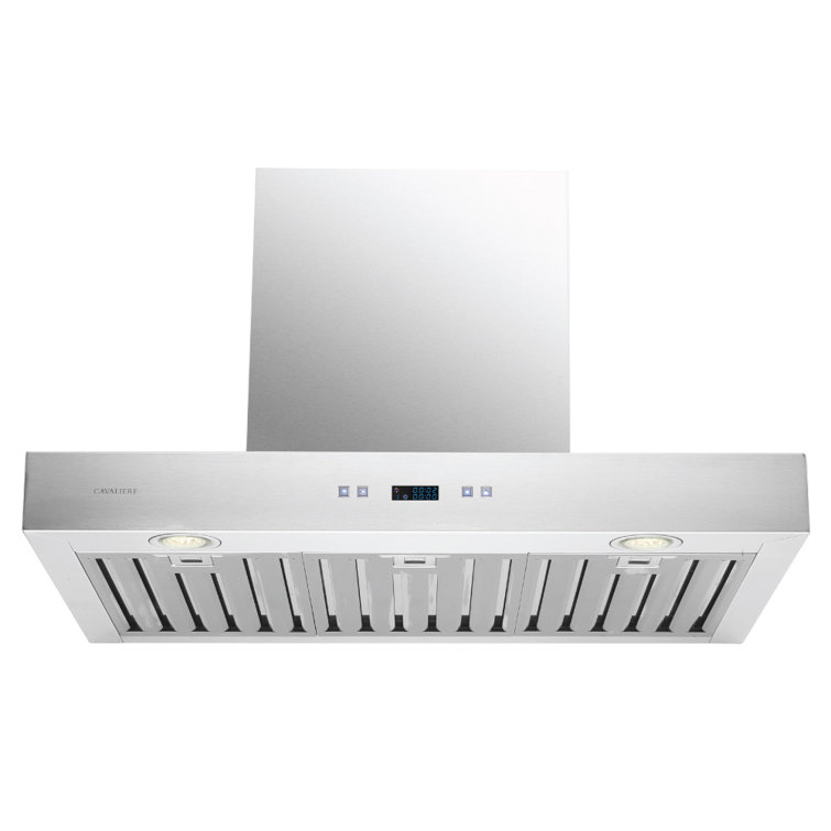 30" Stainless Steel Convertible Wall Mounted Range Hood with Charcoal Filter