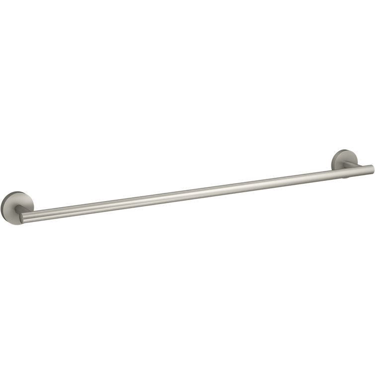 Elate 24" Vibrant Brushed Nickel Wall Mounted Towel Bar