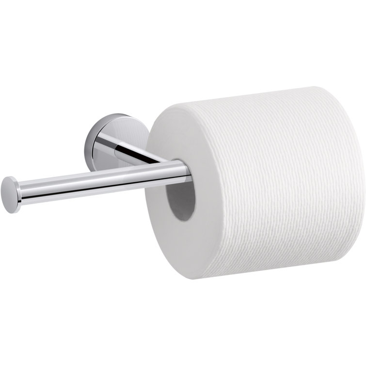 Polished Chrome Double Toilet Paper Holder