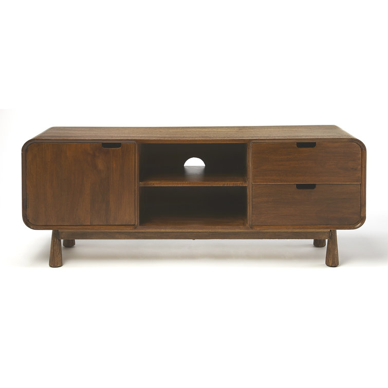 Drayton Mid-Century Modern Brown Wood 49.5" TV Stand