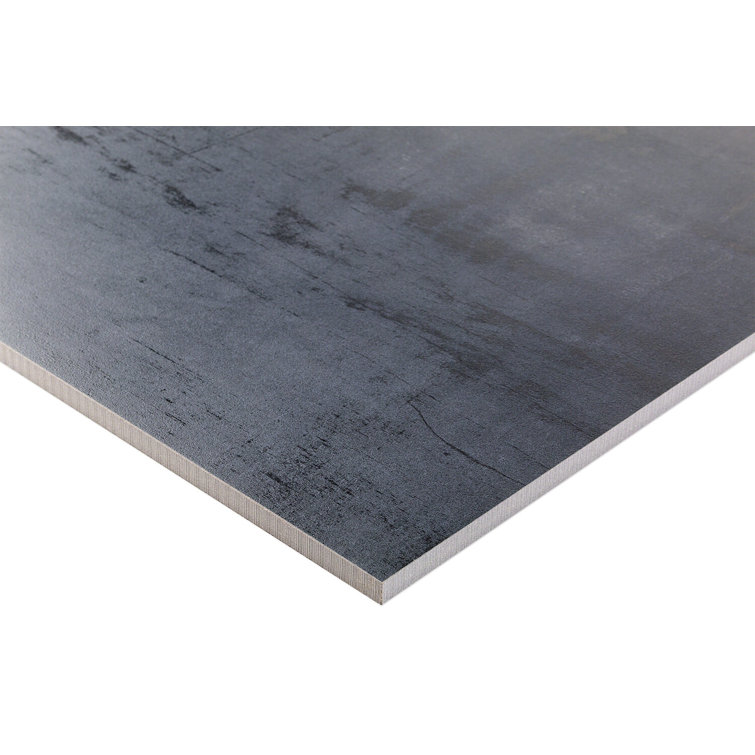 Large Format Dark Gray Matte Porcelain Floor and Wall Tile