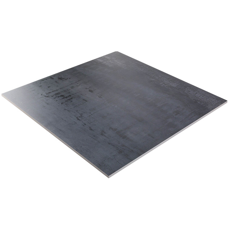 Large Format Dark Gray Matte Porcelain Floor and Wall Tile