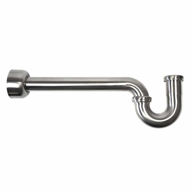 Elegant Black Brass Decorative P-Trap for Bathroom Sink