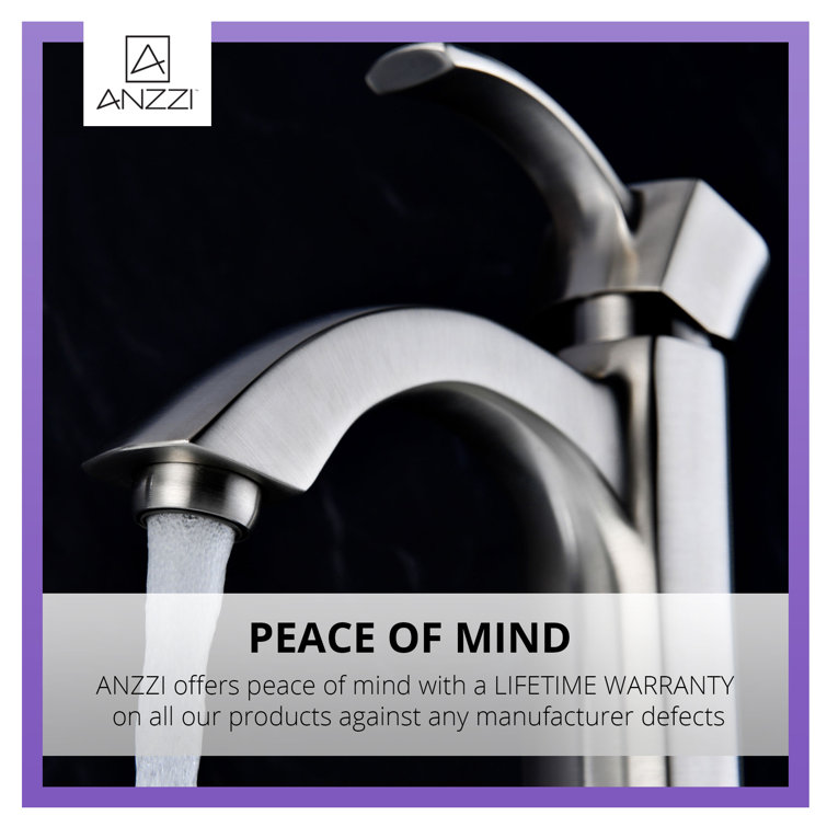 Harmony Series Brushed Nickel Minimalist Vessel Bathroom Faucet