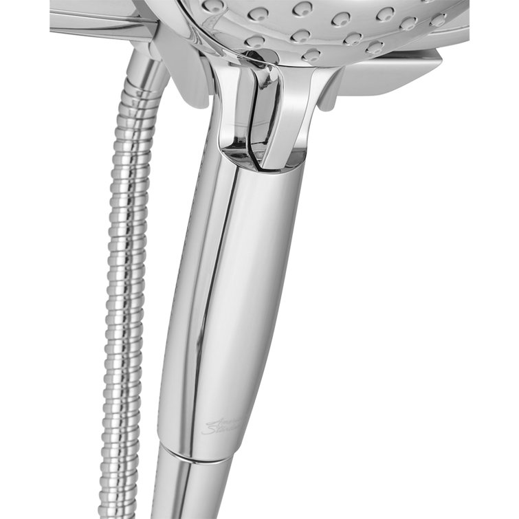 Chrome Dual Showerhead with Handheld and Multi Spray Functions