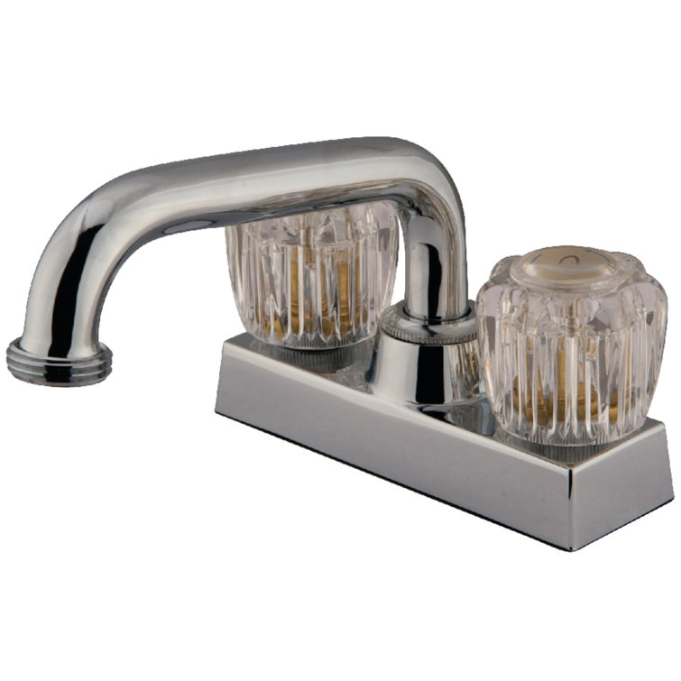 Polished Chrome Dual Handle Brass Laundry Faucet