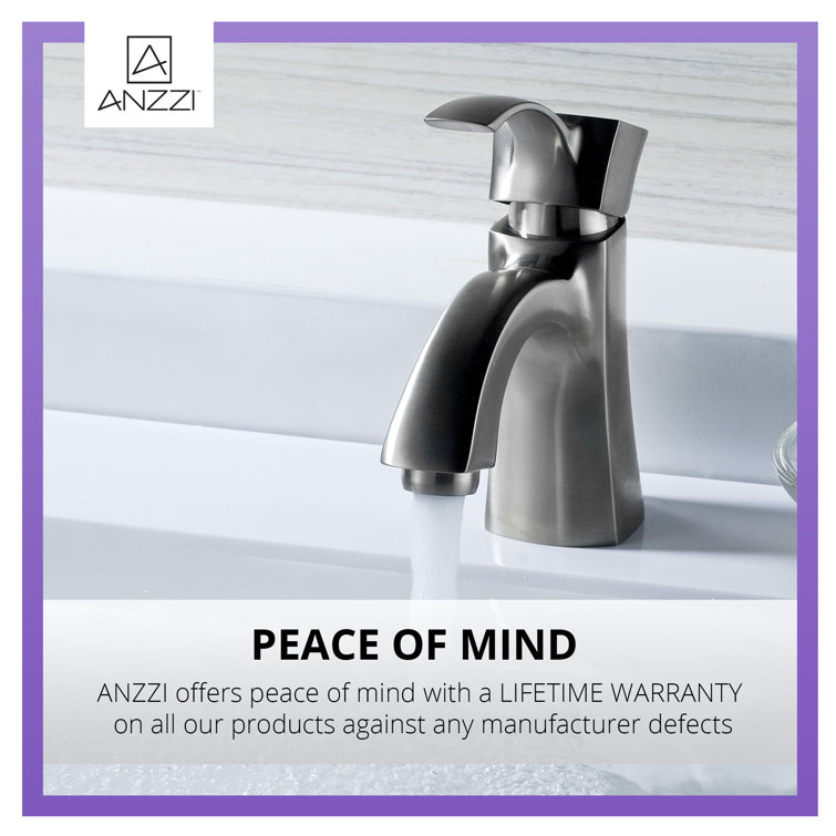 Brushed Nickel Single-Handle Bathroom Faucet with Drain Assembly