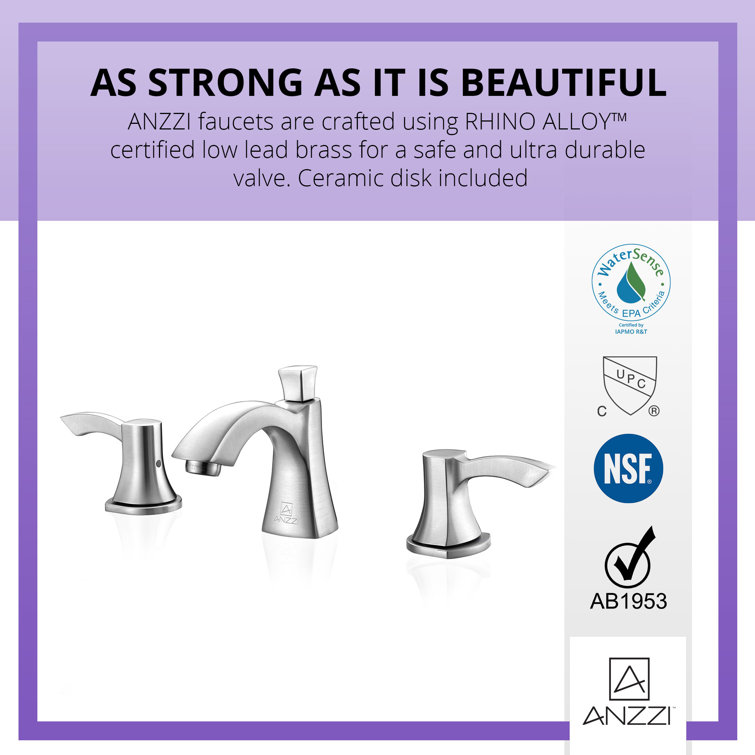 Sonata Traditional Brushed Nickel 2-Handle Mid-Arc Bathroom Faucet