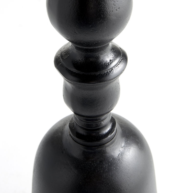 Modern Graphite Round Metal End Table 16.25"