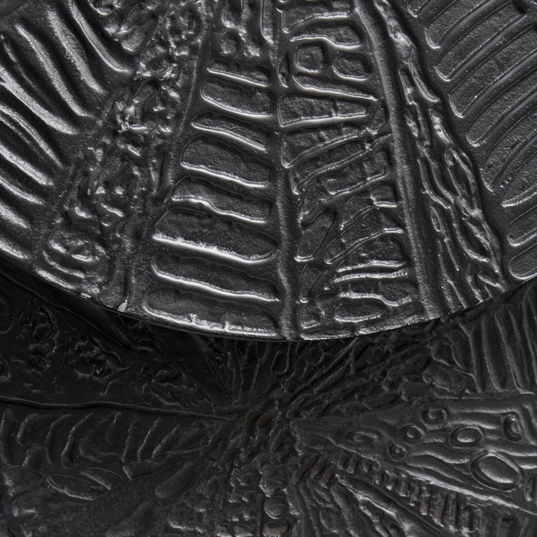 Quantum Black Metal Round Nesting Tables - 19"W x 20"H