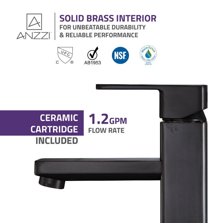 Naiadi Elegance Oil Rubbed Bronze Single-Handle Bathroom Faucet