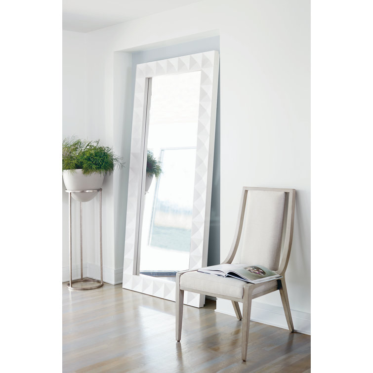 Cream Upholstered Transitional Wood Side Chair