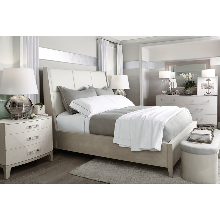 Axiom Transitional Gray Wood Rectangular Dresser Mirror