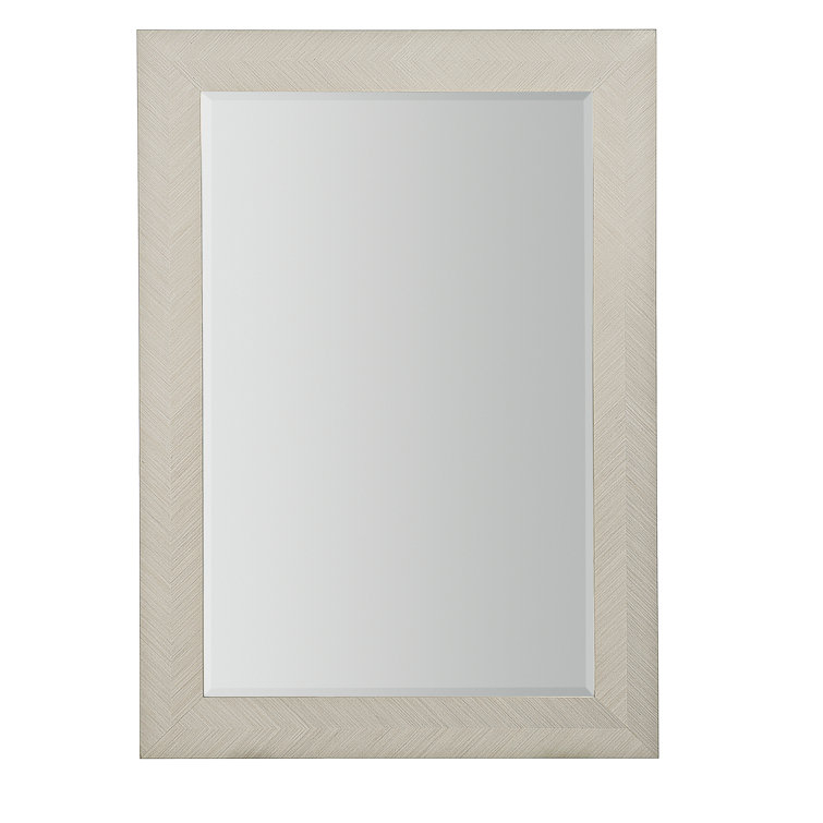 Axiom Transitional Gray Wood Rectangular Dresser Mirror