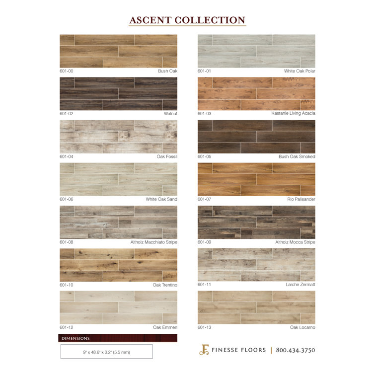 Helena Light Brown Vinyl Plank Flooring with Water Protection