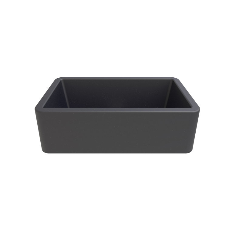 Titanium Gray 33" Granite Farmhouse Apron Sink