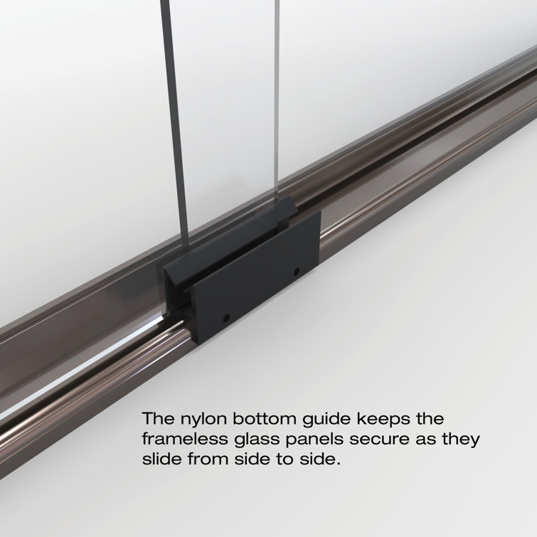 Infinity Oil Rubbed Bronze Semi-Frameless Sliding Shower Door