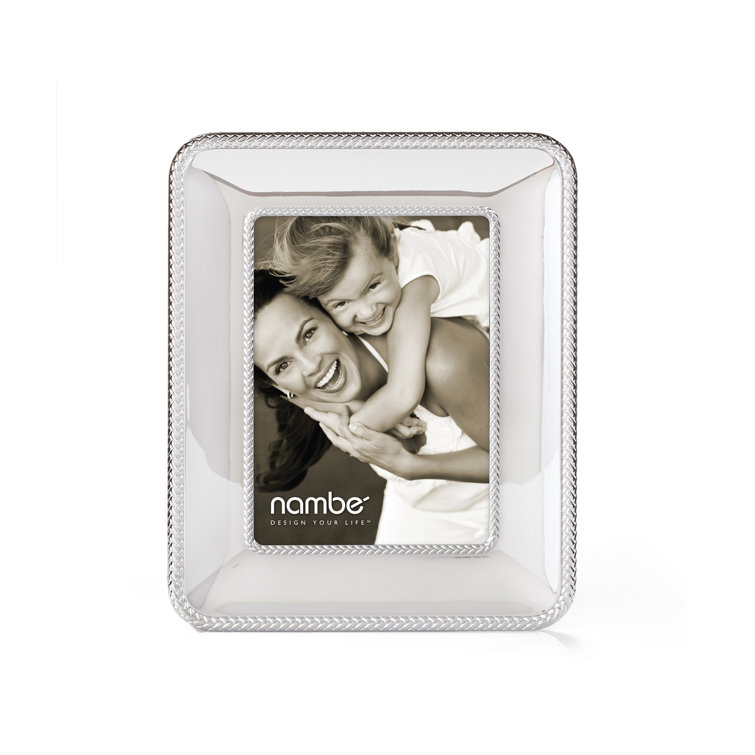 Silver Chrome 5" x 7" Braid Picture Frame
