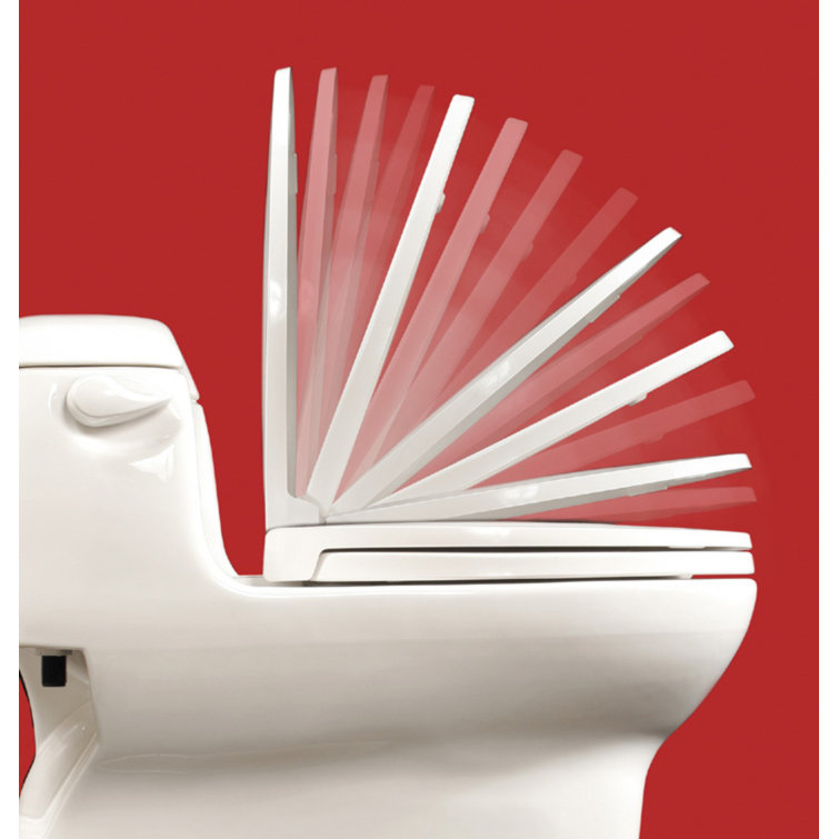 Bone Round Plastic Toilet Seat with Safety Close