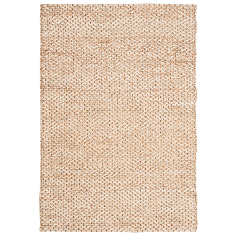 Savanna Beige Hand-Knotted Wool Rectangular Rug 4' x 6'