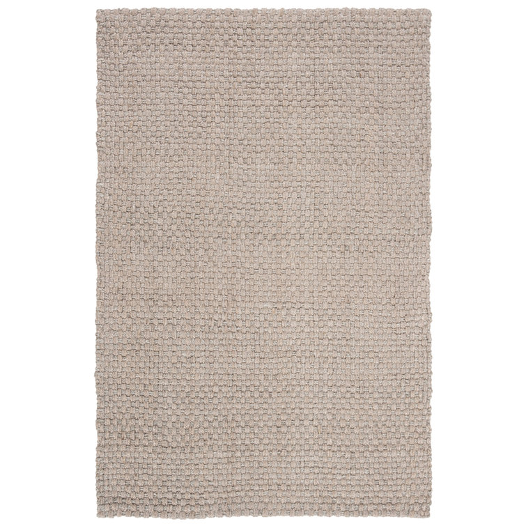 Nigel Stone Handwoven Jute Basket Weave Rug, 5' x 8'
