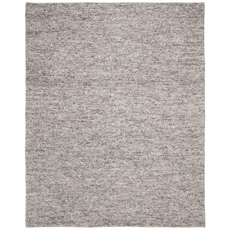 Handmade Melange Stripe Wool Viscose Cotton 8' x 10' Rug