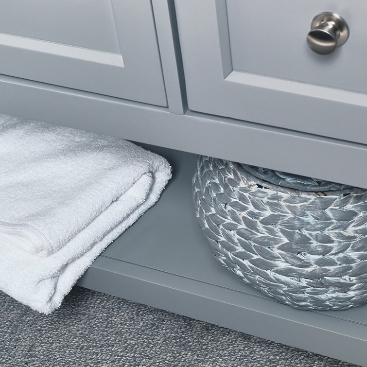 Gray 48" Single Bathroom Vanity with Quartz Top