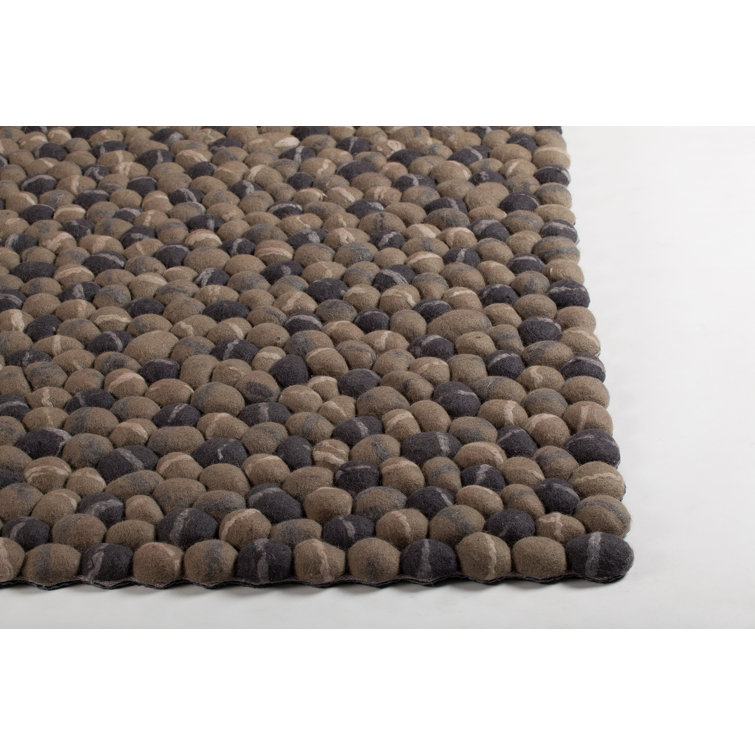 Hand-Knotted Gray Wool Rectangular Area Rug 9' x 13'