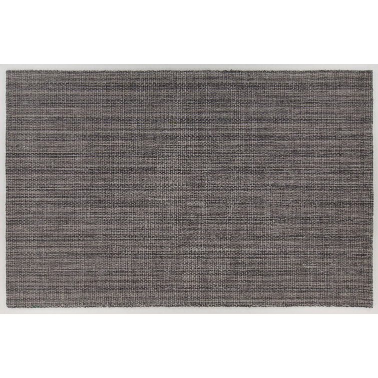 Ziva Hand-Woven Gray Wool Rectangular 9' x 13' Rug