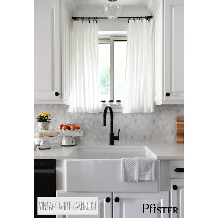 Stellen 16.75" High Arc Pull-Down Kitchen Faucet in Matte Black