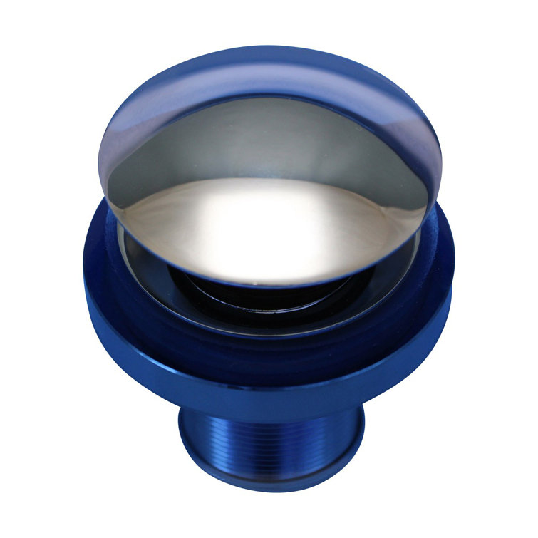Blue Tempered Glass Above-Counter Vessel Sink