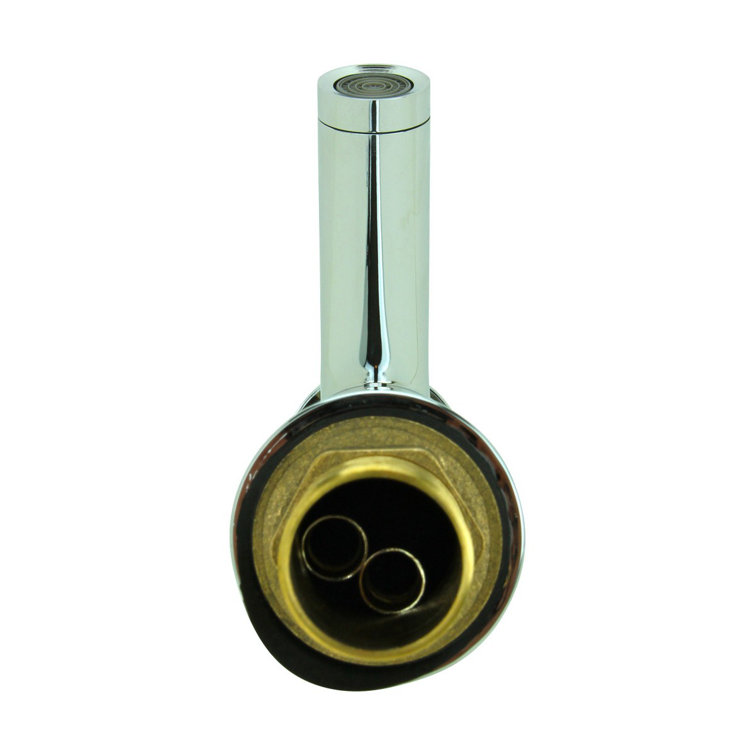 Chrome Tall Single-Hole Bathroom Faucet with Drain Assembly