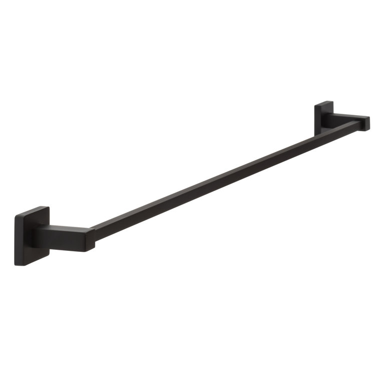 Flat Black 30" Wall Mounted Towel Bar