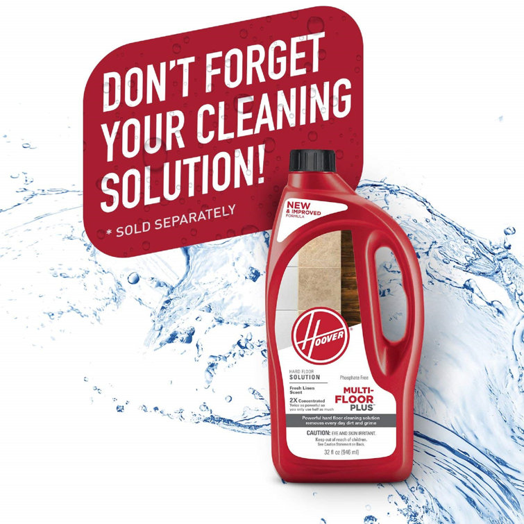 Silver Upright Hard Floor Cleaner with Dual Tank System