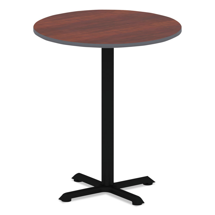 Reversible Medium Cherry/Mahogany Laminate Round Table Top 38"