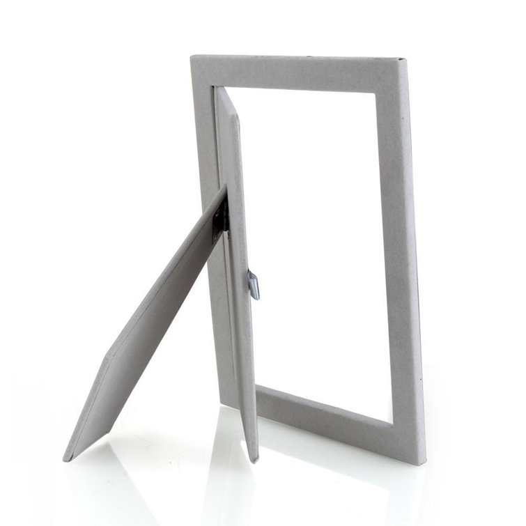 Light Pink and Silver Enamel 4x6 Picture Frame