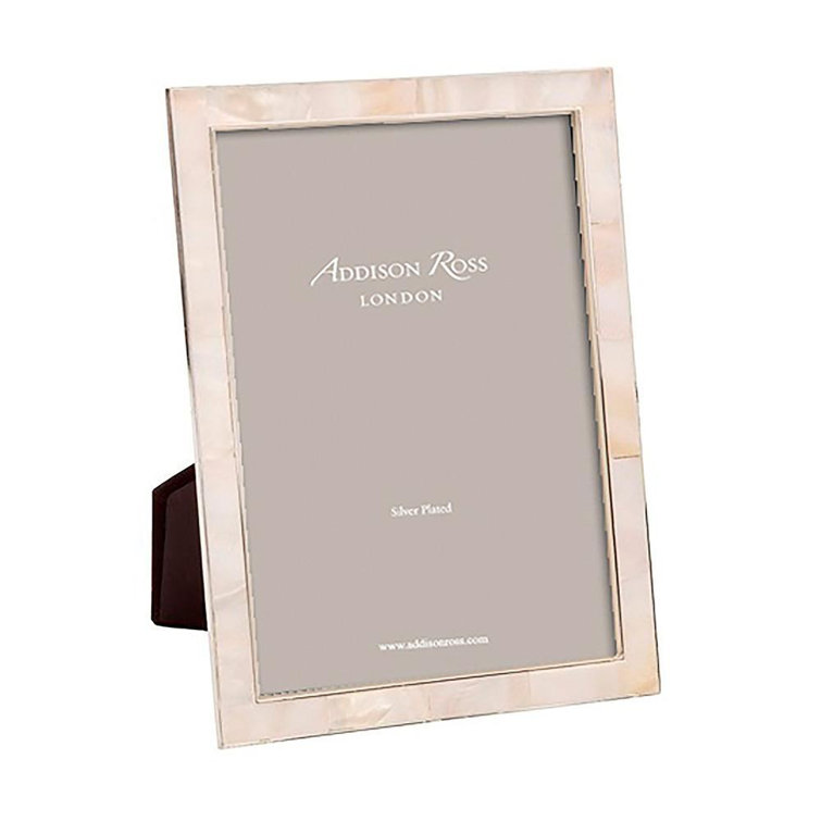 8x10 Mother of Pearl and Silver Photo Frame